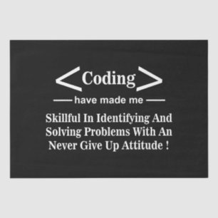 Papier Mousseline Codeur Programmeur Codeur Codage