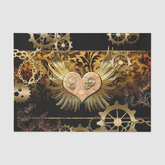 Papier Mousseline Coeur vapeur (Recto)