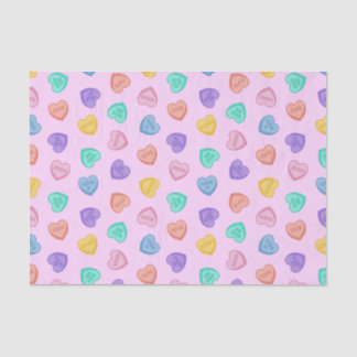 Papier Mousseline Coeurs de bonbons