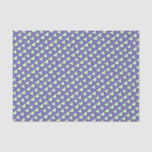 Papier Mousseline Coeurs pour Découpage vert et pourpre