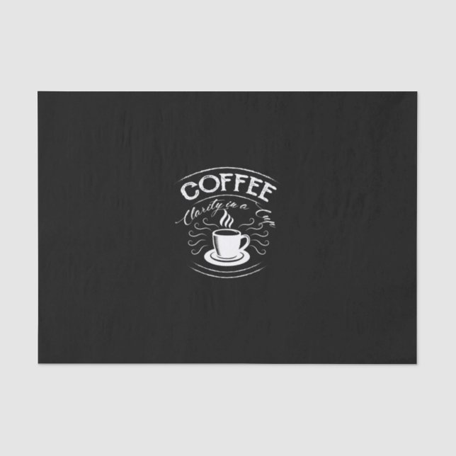 Papier Mousseline coffee clarity in a cup (Recto)