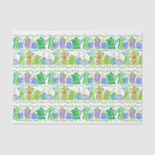 Papier Mousseline Coffee Shop French Press Cups Illustration