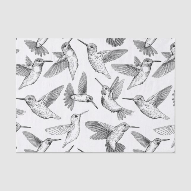 Papier Mousseline Colibri (Recto)