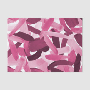 Papier Mousseline Collage Artsy Girly Pink Burgundy Brushstroke