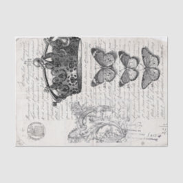 Papier Mousseline Collage d'éphémères