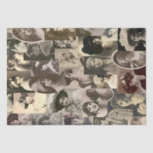 Collage photo de femmes vintages Shabby Chic Decou