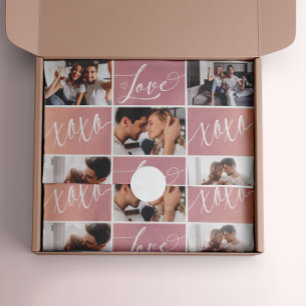 Papier Mousseline Collage photo de Love XOXO Valentine
