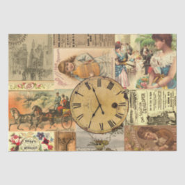 Papier Mousseline Collage publicitaire vintage ShabbyChic Decoupage