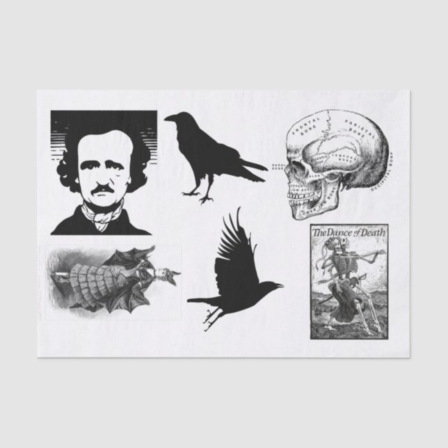 Papier Mousseline Collection de découpages Halloween (Recto)