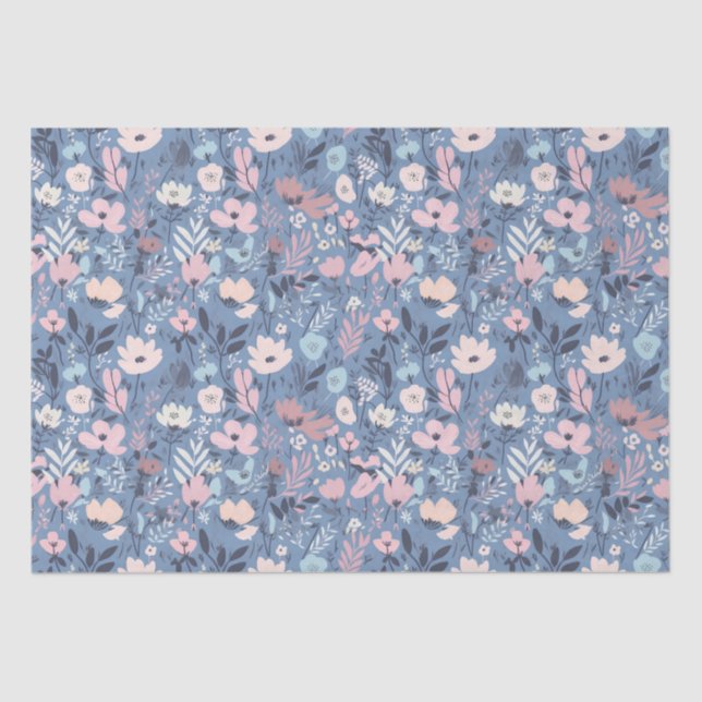 Papier Mousseline Collection de fleurs d'été (Recto)