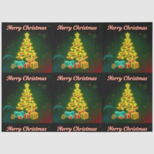 Papier Mousseline Collection de Noël tendance Neon Holiday