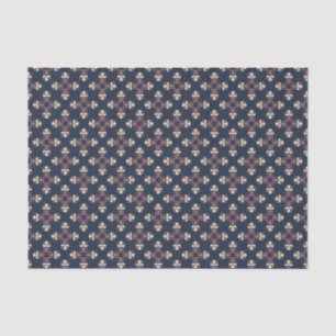 Papier Mousseline Collection Disque Marine Bourgogne Florale Tapisse