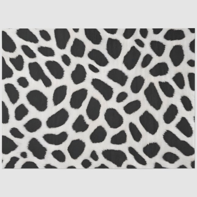 Papier Mousseline Collection élégante Leopard blanc tendance de luxe (Recto)