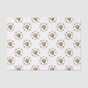 Papier Mousseline Collection Llamarama   Cercle de cactus