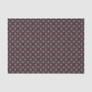 Papier Mousseline Collection lugubre Bourgogne Marine Fleur des Prai
