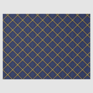 Papier Mousseline Collection Sapphire moderne Dark Indigo et Gold