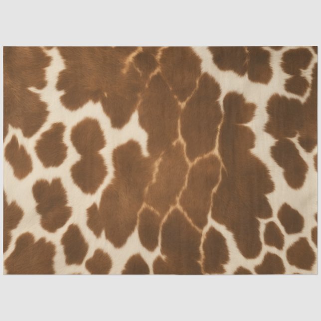 Papier Mousseline Collection tendance Vache Faux Cuir Elégante (Recto)