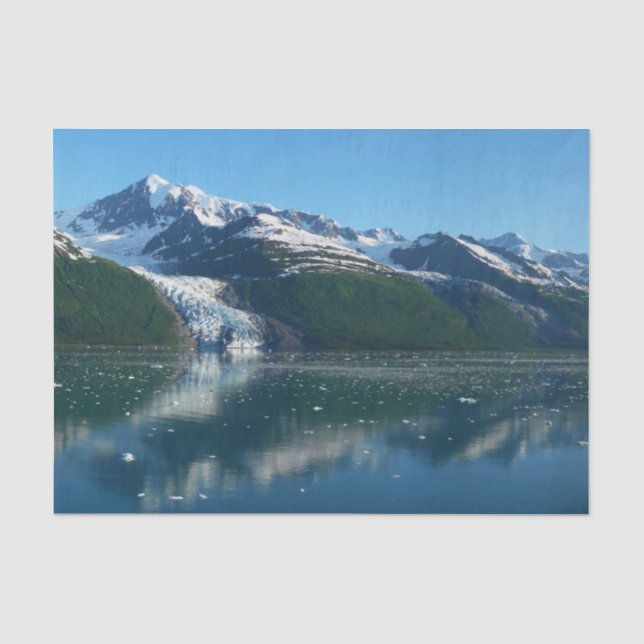 Papier Mousseline College Fjord II Belle photographie de l'Alaska (Recto)