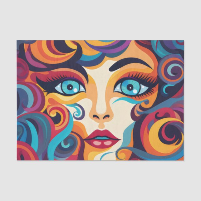 Papier Mousseline ColorPop Ladies ArtFace (Recto)