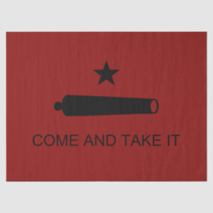 Papier Mousseline Come & Take It ! Flag de Texas State