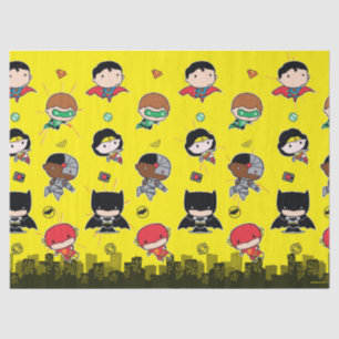 Papier Mousseline Comics DC Justice League - Anniversaire de Chibi