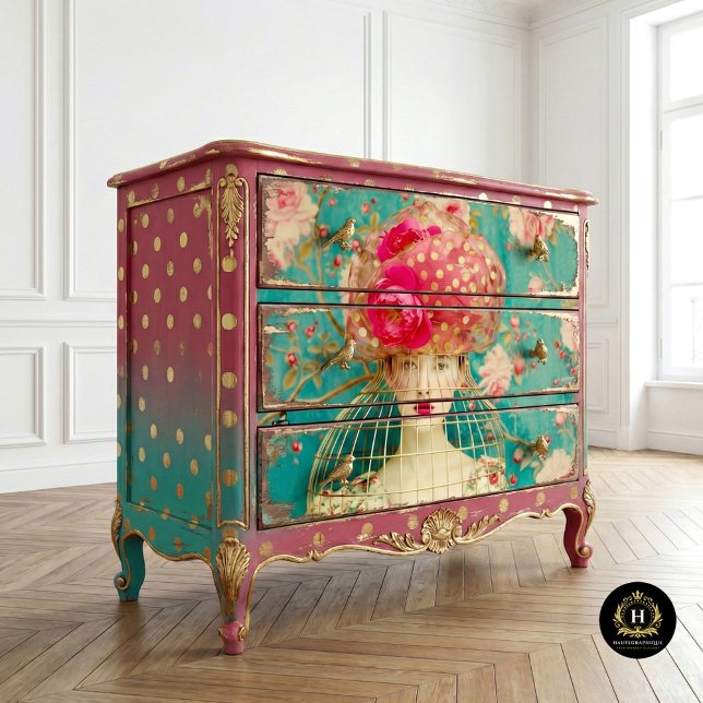 Papier Mousseline Commode large découpage Avant Garde (Créateur téléchargé)