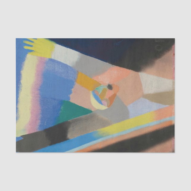 Papier Mousseline Composition par Otto Freundlich (Recto)