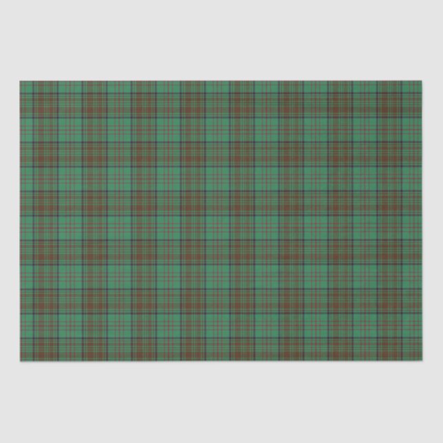 Papier Mousseline Comté d'Irlande Dublin Tartan (Recto)
