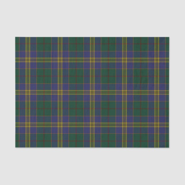 Papier Mousseline Comté Kilkenny Irish Tartan (Recto)