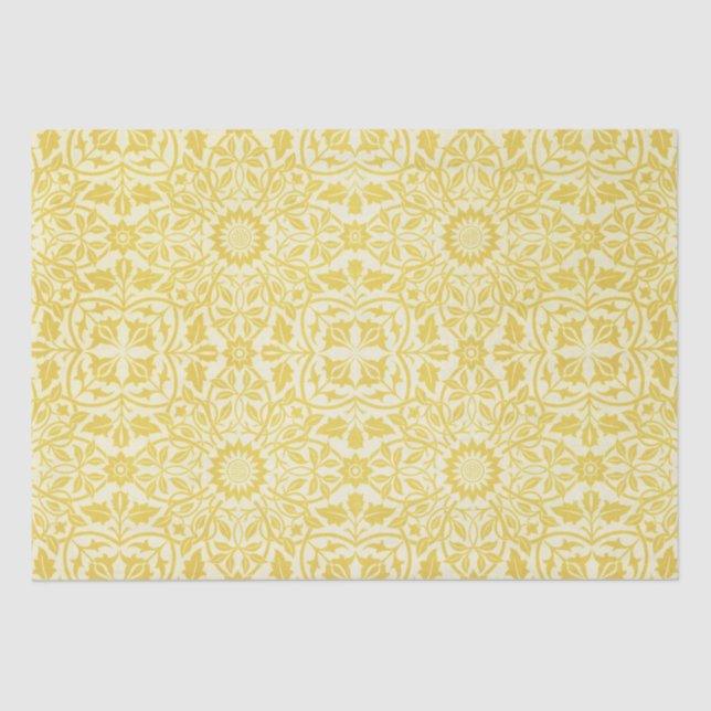 Papier Mousseline Conception #8 de William Morris (Recto)