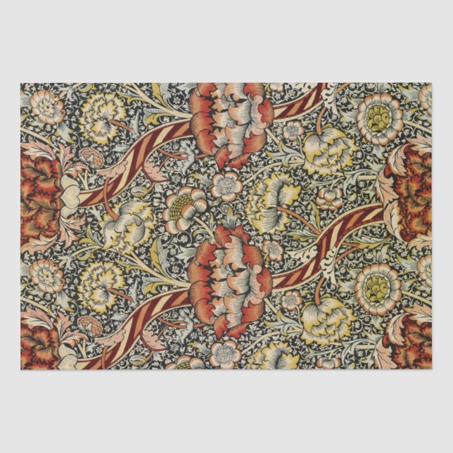 Papier Mousseline Conception #9 de William Morris (Recto)