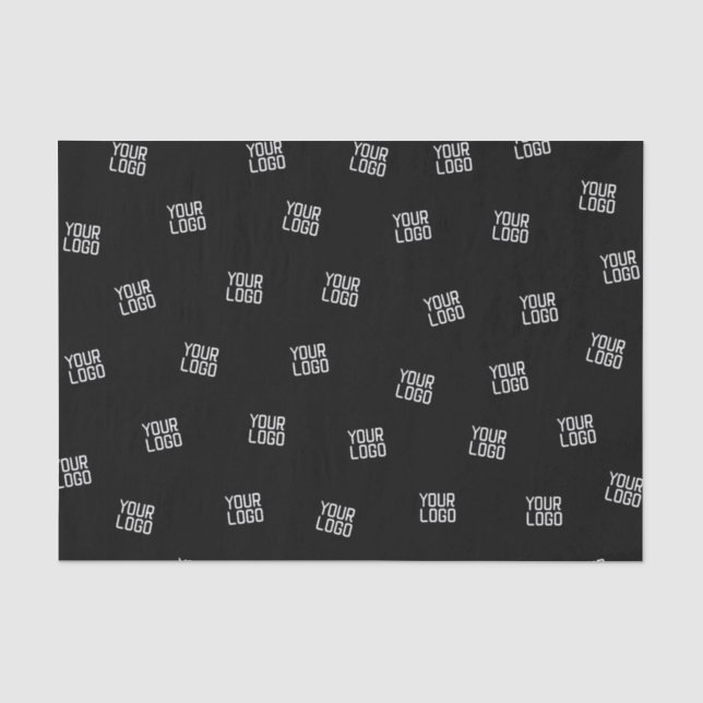 Papier Mousseline Conception aléatoire, logo ou image d'entreprise (Recto)