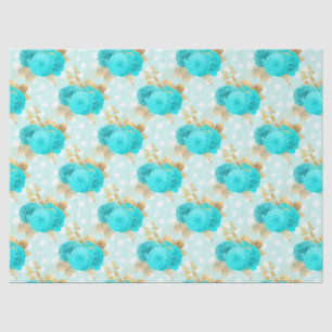 Papier Mousseline Conception Aqua et Gold Series 6