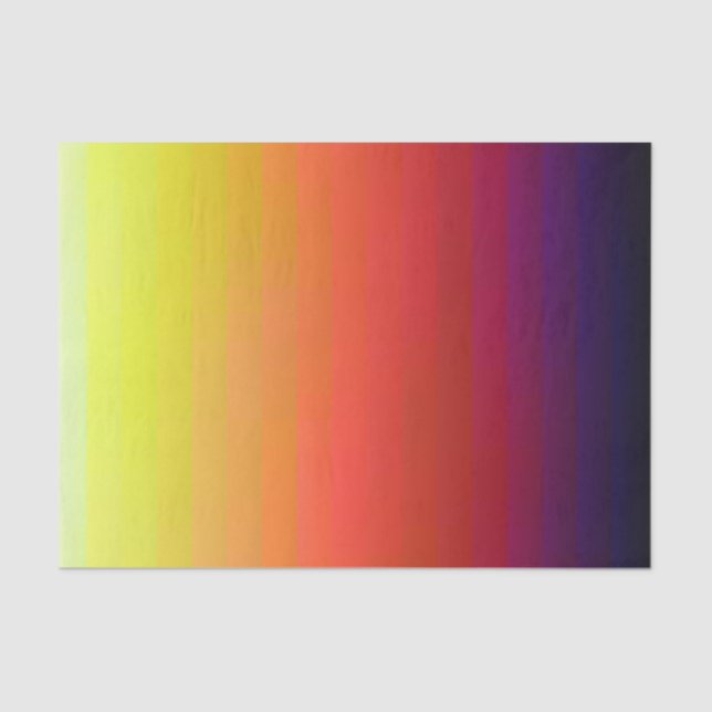 Papier Mousseline Conception arc-en-ciel (Recto)