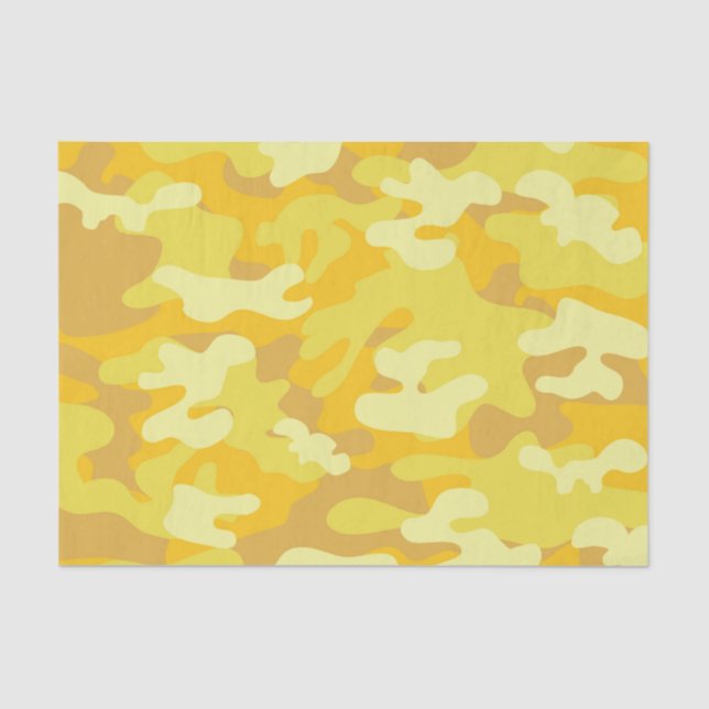 Papier Mousseline Conception de Camion Jaune et Or (Recto)