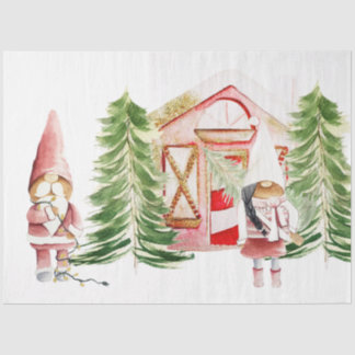 Papier Mousseline Conception de gnome de NOËL 1