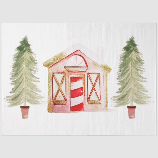 Papier Mousseline Conception de gnome de Noël 4 (Recto)