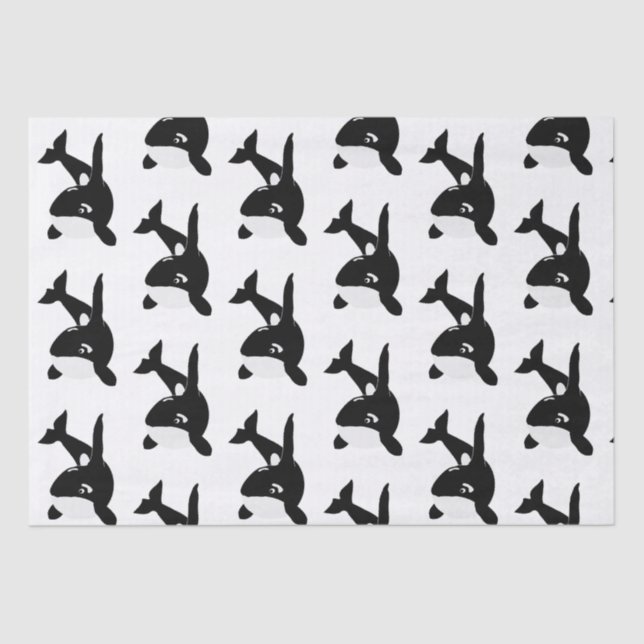 Papier Mousseline Conception de la baleine tueuse (Recto)