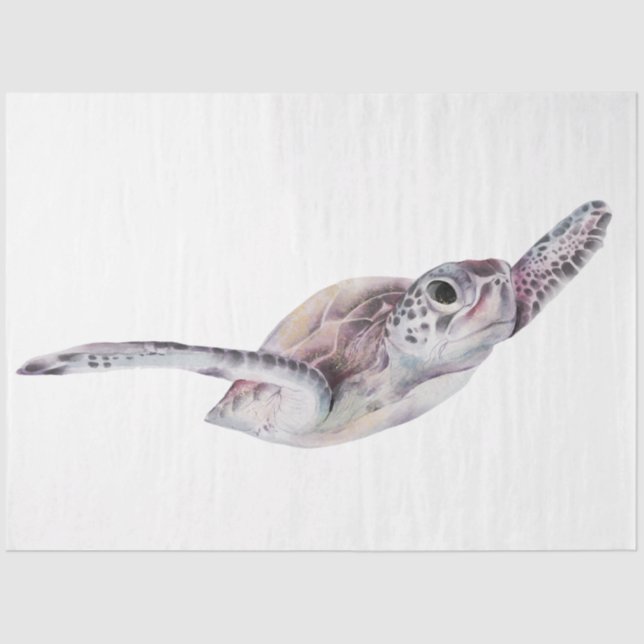 Papier Mousseline Conception de la série d'aquarelles sous-marines 1 (Recto)