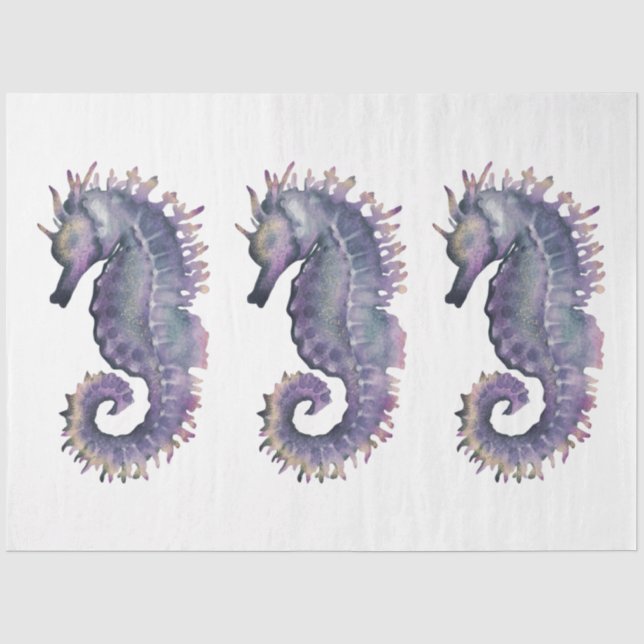 Papier Mousseline Conception de la série d'aquarelles sous-marines 1 (Recto)