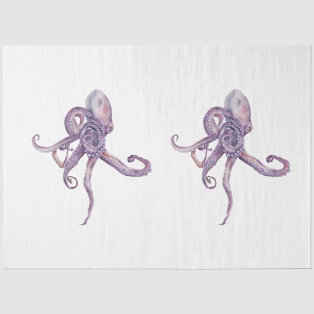 Papier Mousseline Conception de la série d'aquarelles sous-marines 2 (Recto)