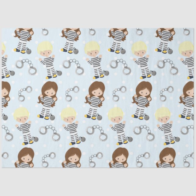 Papier Mousseline Conception de la série de policiers 5 (Recto)