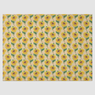 Papier Mousseline Conception de la série des tournesols et libellule