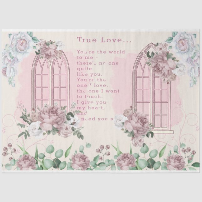 Papier Mousseline Conception de la série mariage 2 (Recto)