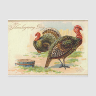 Papier Mousseline Conception de la série mixte de Thanksgiving vinta