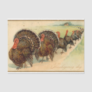 Papier Mousseline Conception de la série mixte de Thanksgiving vinta