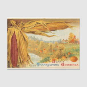 Papier Mousseline Conception de la série mixte de Thanksgiving vinta