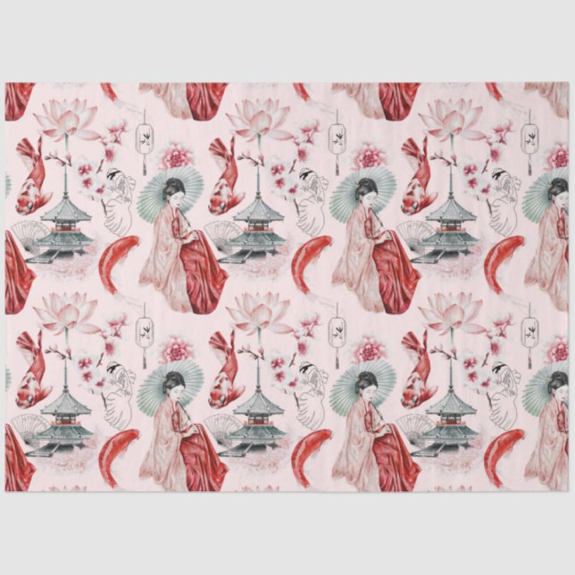 Papier Mousseline Conception de la série Okinawa 5 (Recto)