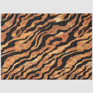 Papier Mousseline Conception de la série Parties scintillant Tiger #