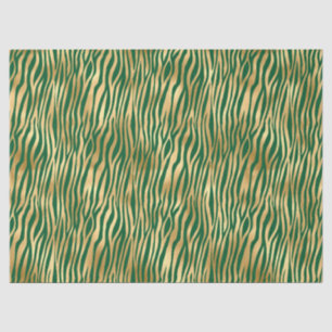 Papier Mousseline Conception de la série Safari Émeraude et Or 14